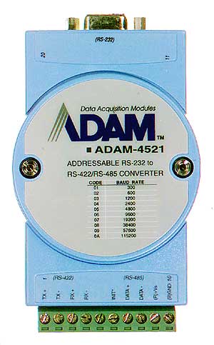 ADAM-4521 Adreslenebilir RS-422/485 - RS-232 Dönüştürücü