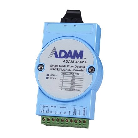 ADVANTECH  ADAM-4542 + RS-232/422/485 Dönüştürücü Tek modlu Fiber Optik
