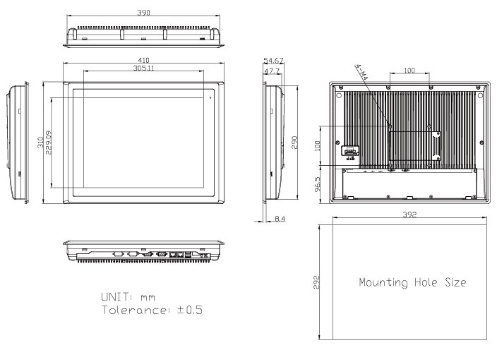 ARCHMI-915AP Endüstriyel Panel Pc 