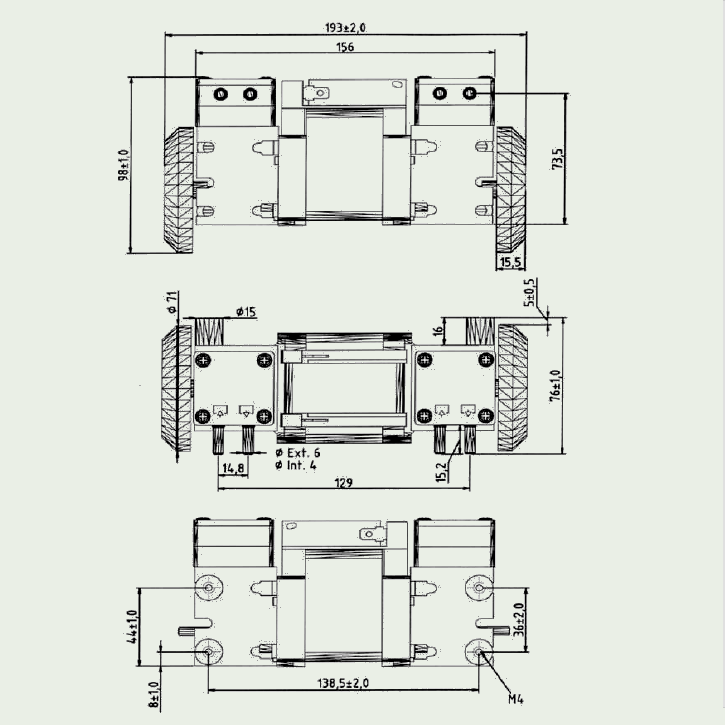 700 EC-TH-L (AC) Eksantrik Diyaframlı Pompalar